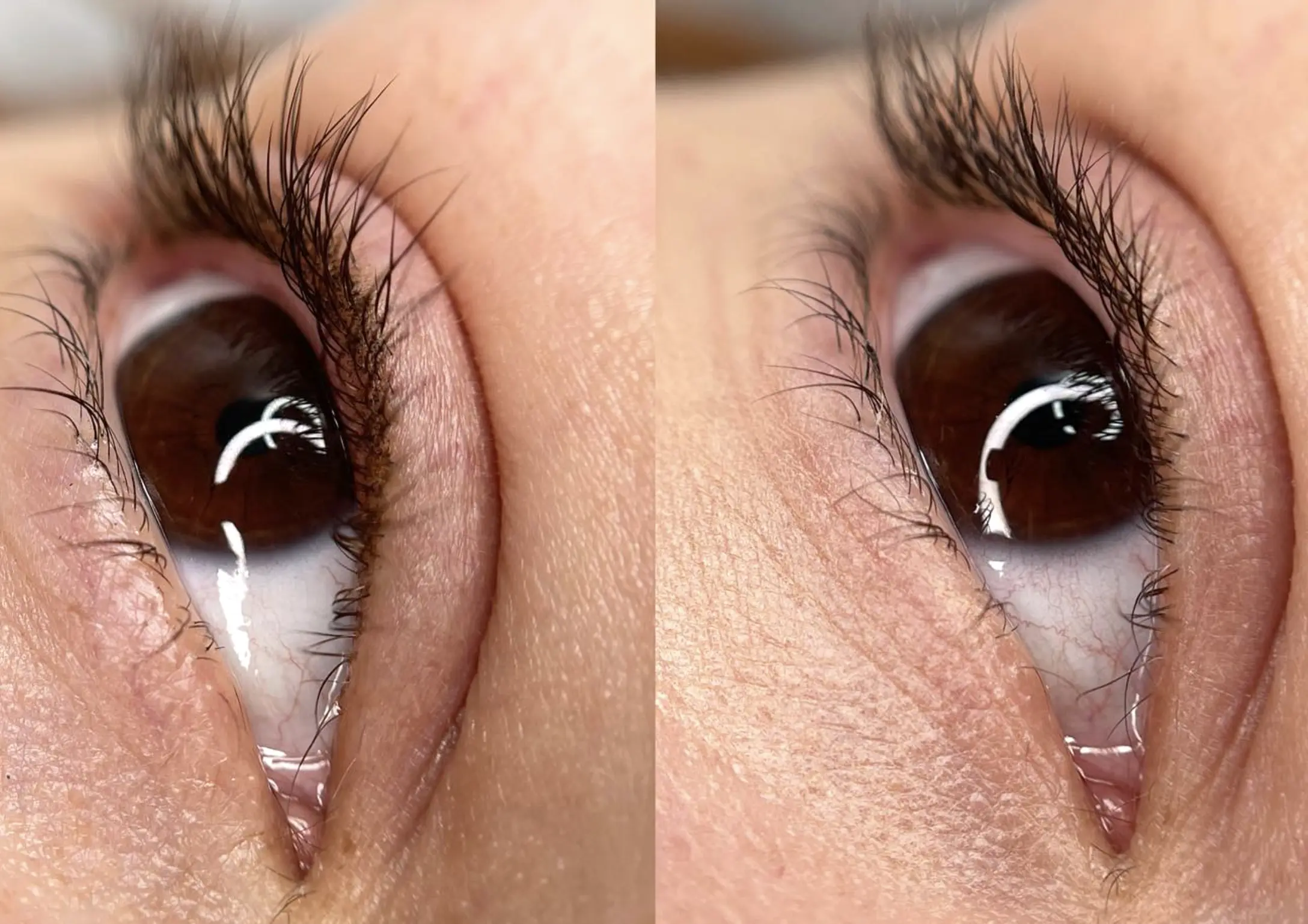eyeliner tattoo before and after