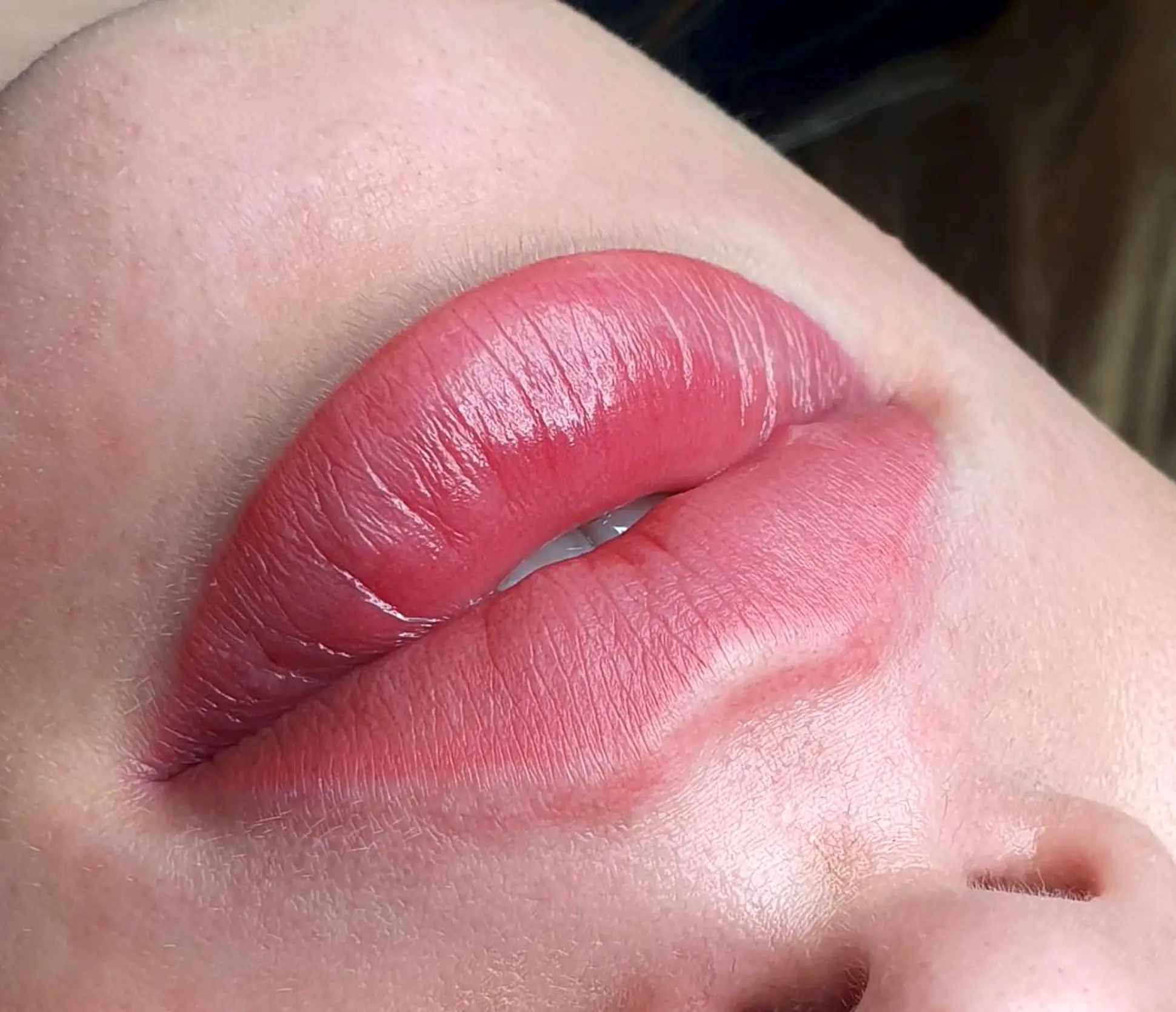 lip blushing tattoo