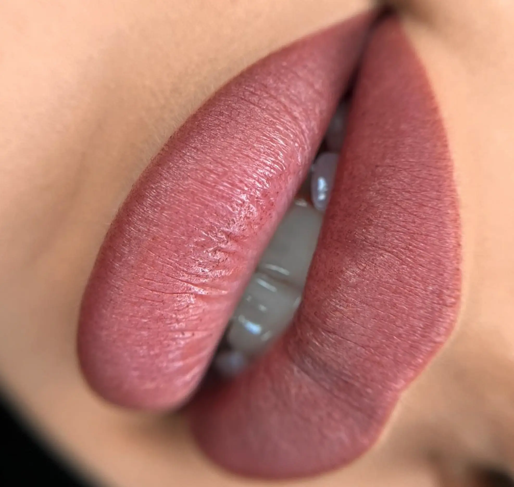 permanent lip tattoo